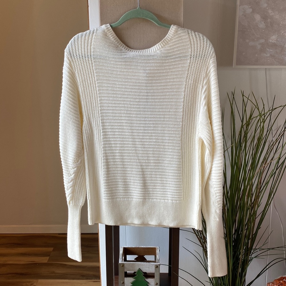 White Long Sleeve Sweater